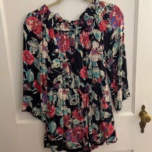 Flower Patterned Romper